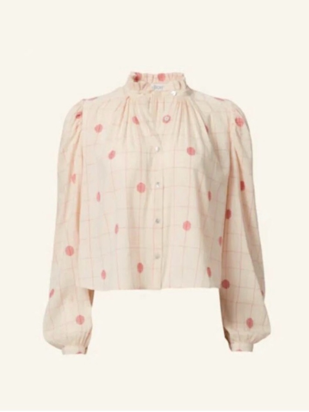 NWT Alix of Bohemia Ana Poppy Dot Blouse